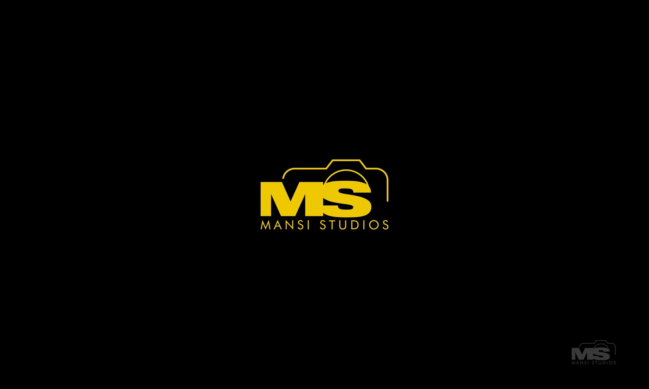 Black background with a yellow logo in the center featuring the letters "MS" inside a camera outline, and the words "Mansi Studios" below. Documentary-Style Video Production in Miami | The Bricklayer Agency