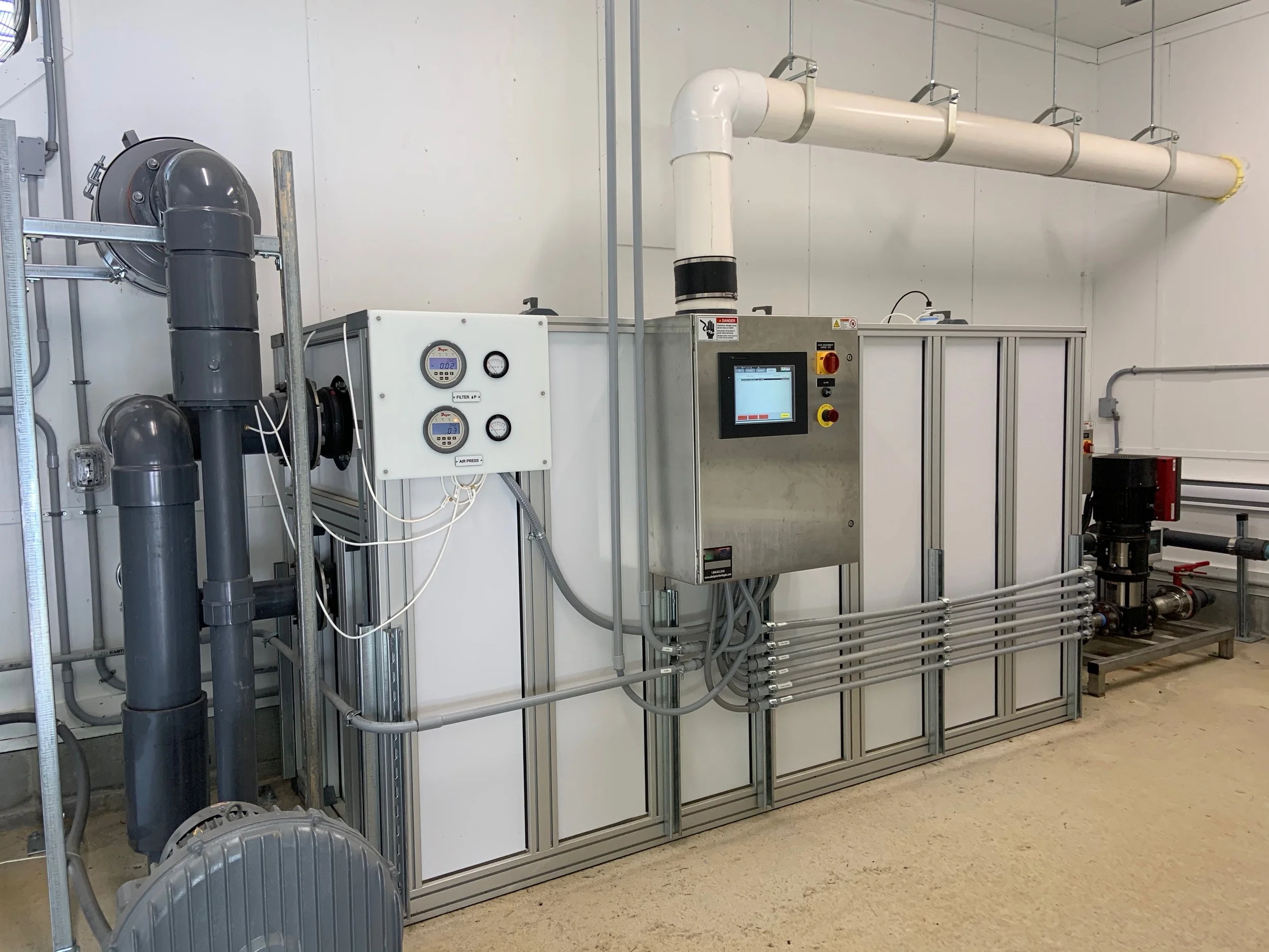 Air stripper water treatment system to remove PCE, VOC, and TCE