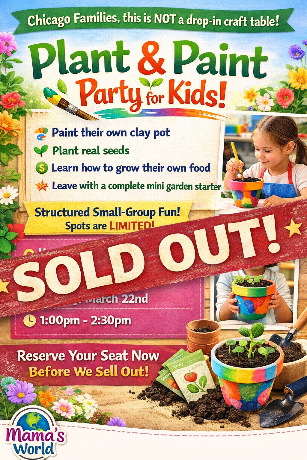 🌱 Plant & Paint Party for Kids!