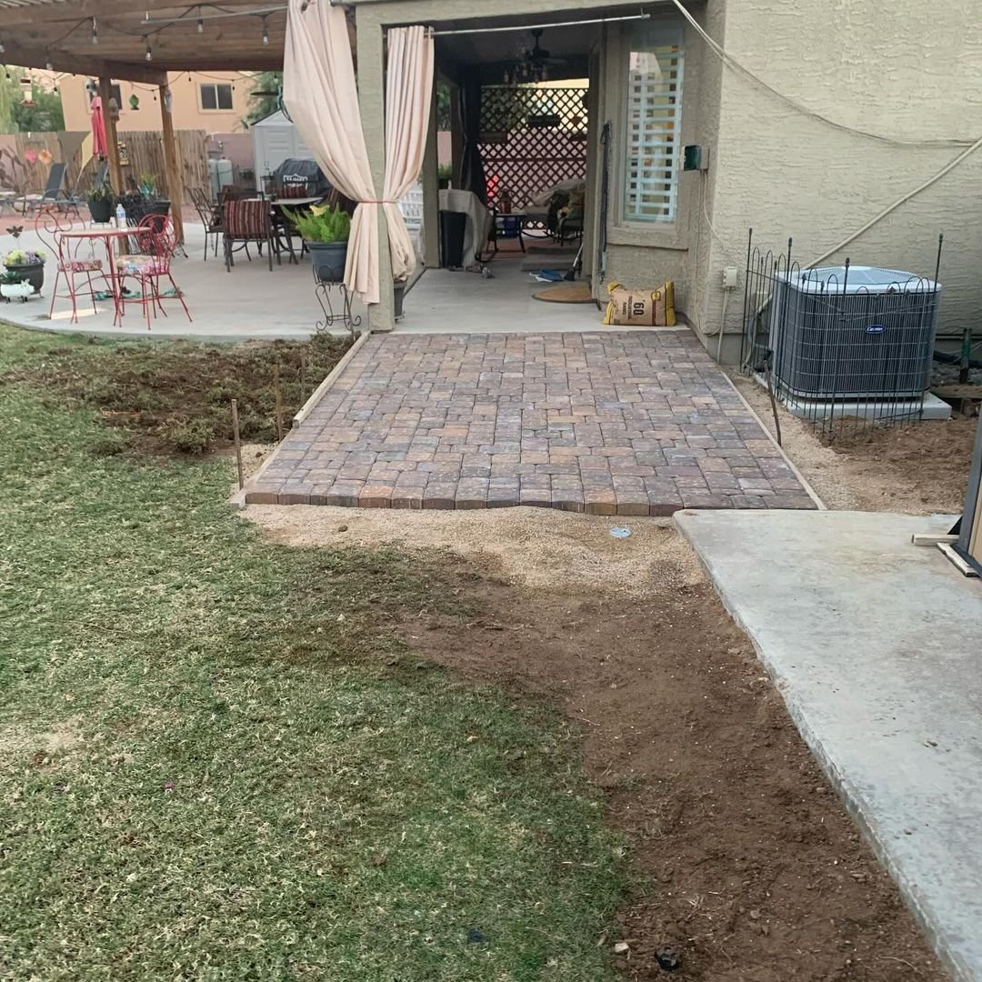 Before and After Paver Pad Installation Service Phoenix, AZ Valley Of The Sun Landscaping (3).jpg