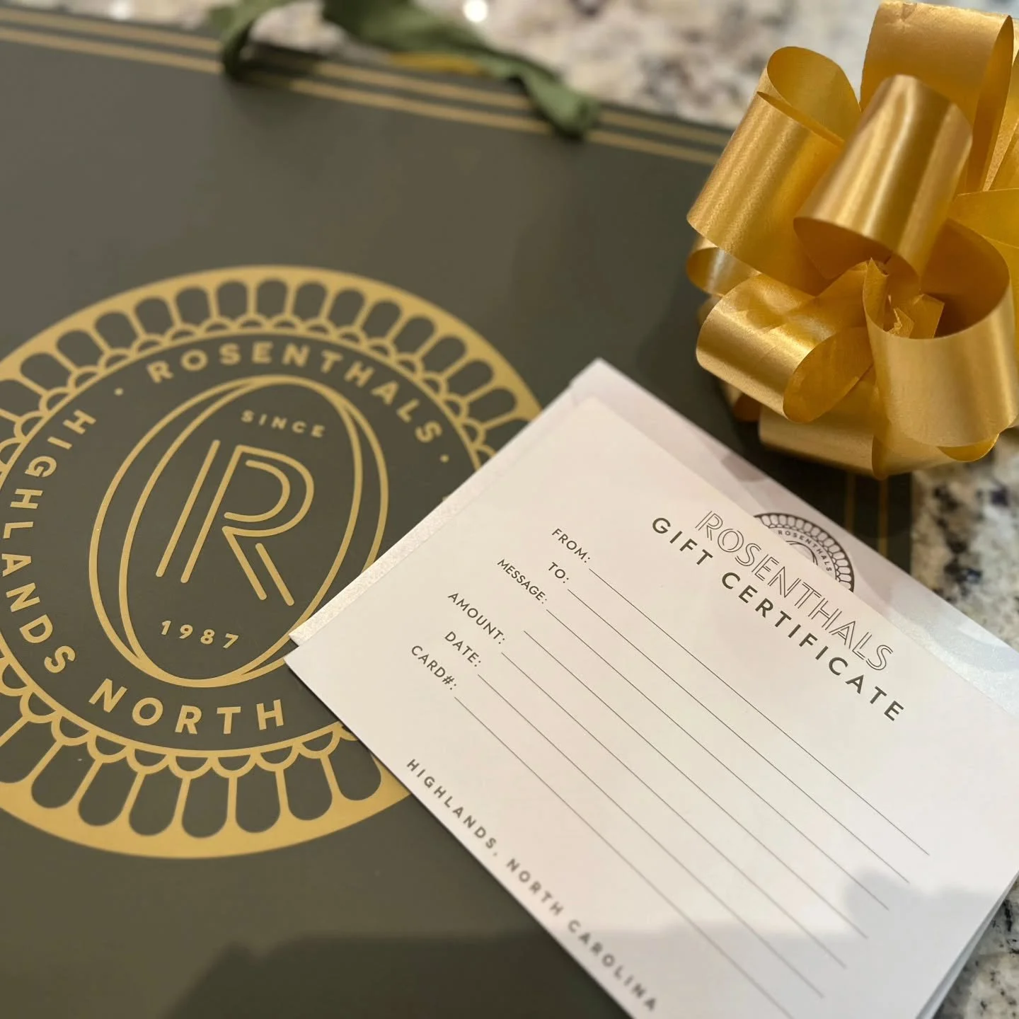 We are open Christmas Eve for all your last minute shopping needs.  Having trouble deciding?  A Rosenthals gift certificate is the perfect solution! 🎄❄️🎅🎁

#visithighlandsnc #shopsmall #shoplocal #HighlandsNC #lastminutegifts