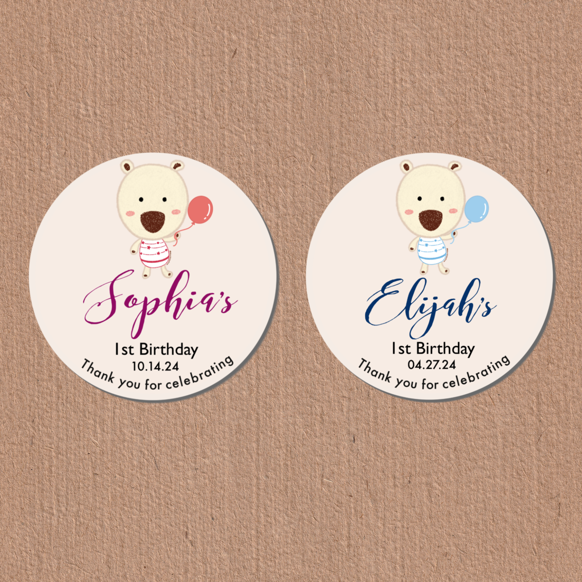 Birthday Sticker, Personalized Sticker