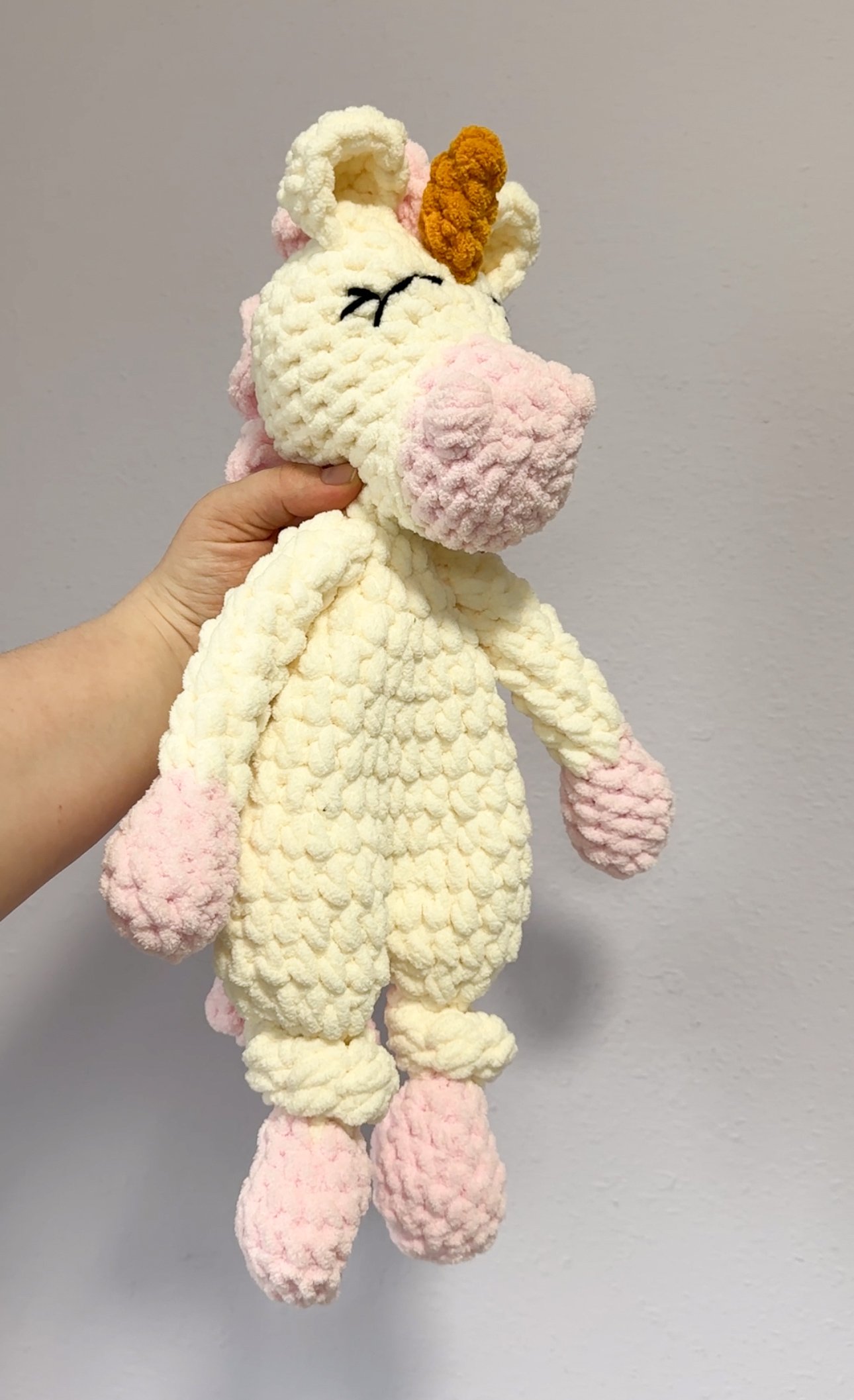Unicorn Knotted Lovey