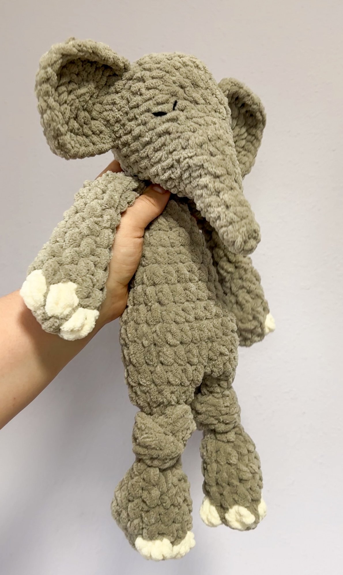Elephant Knotted Lovey