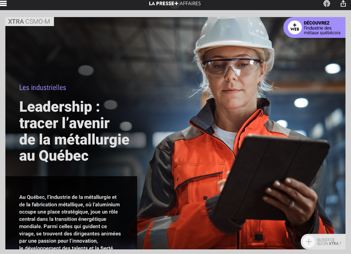 Leadership: &nbsp;tracer l’avenir de la métallurgie au Québec