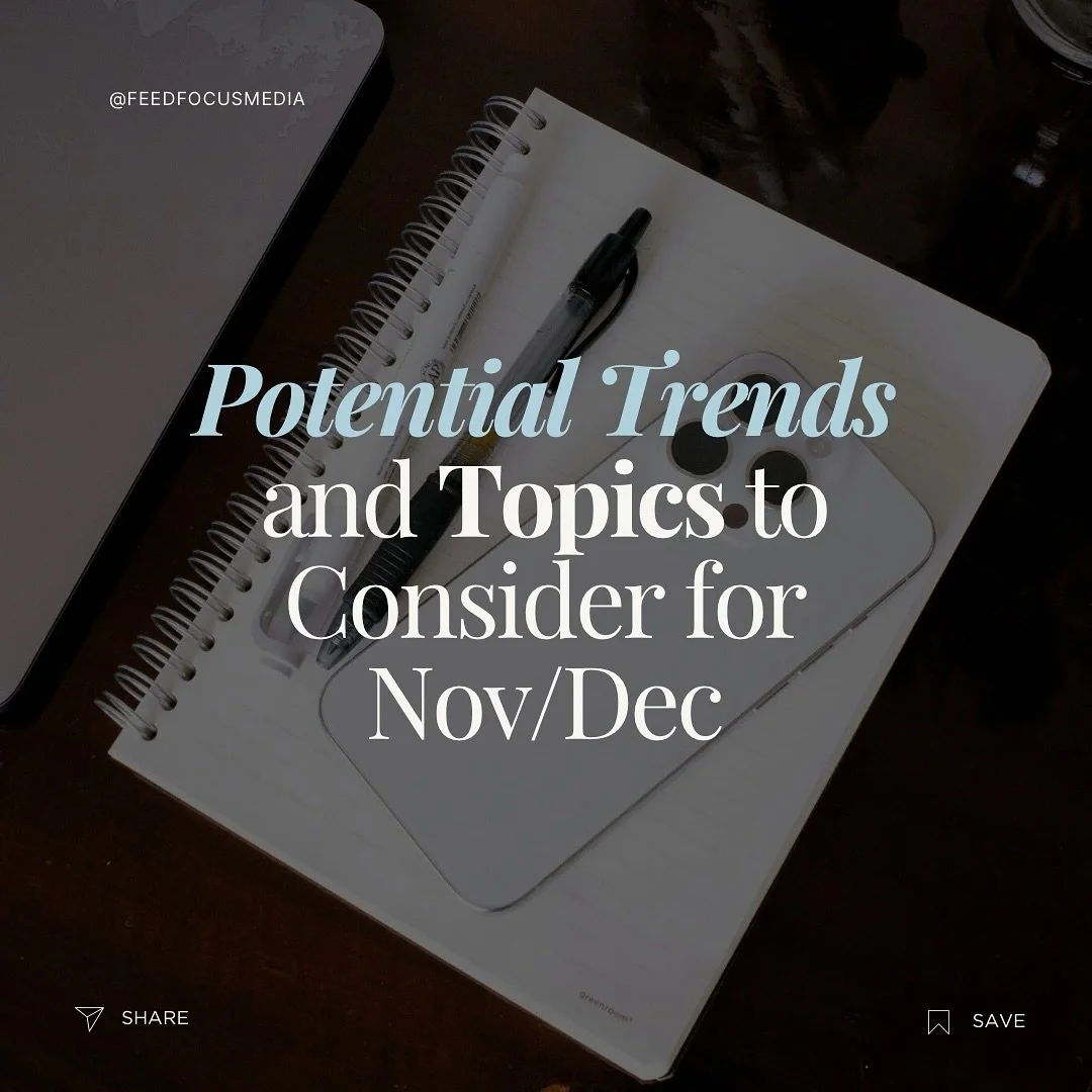 We've got some big holidays coming up- make sure to take advantage of them for your business's social media! 

Tailor these ideas to your business/offerings and remember to stay authentic and genuine to your brand- your uniqueness is the most special