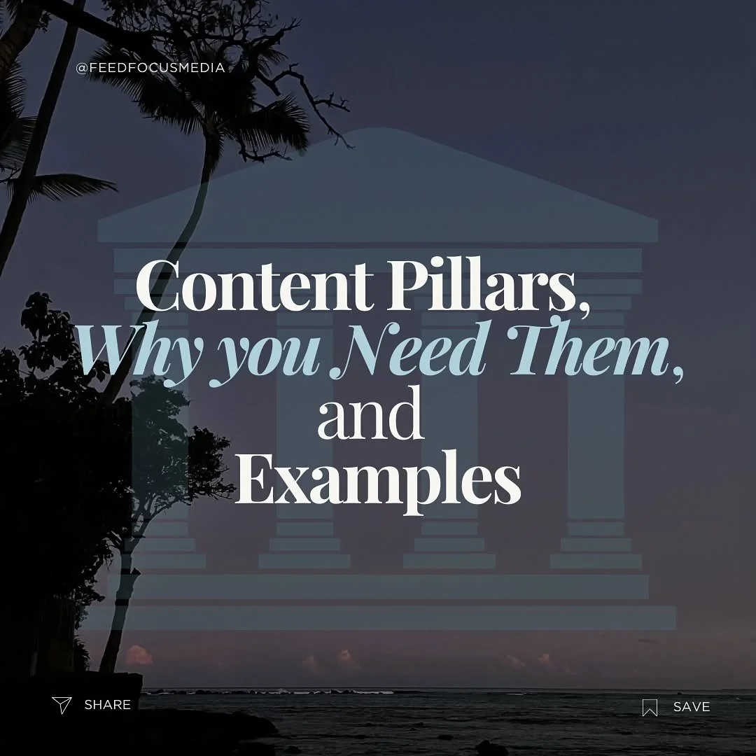 Creating content pillars for your business is gonna be a game changer for your social media journey if you haven't done them already- trust me on this one!! 

My old strategy was that I would just brainstorm content ideas and jot them down without mu