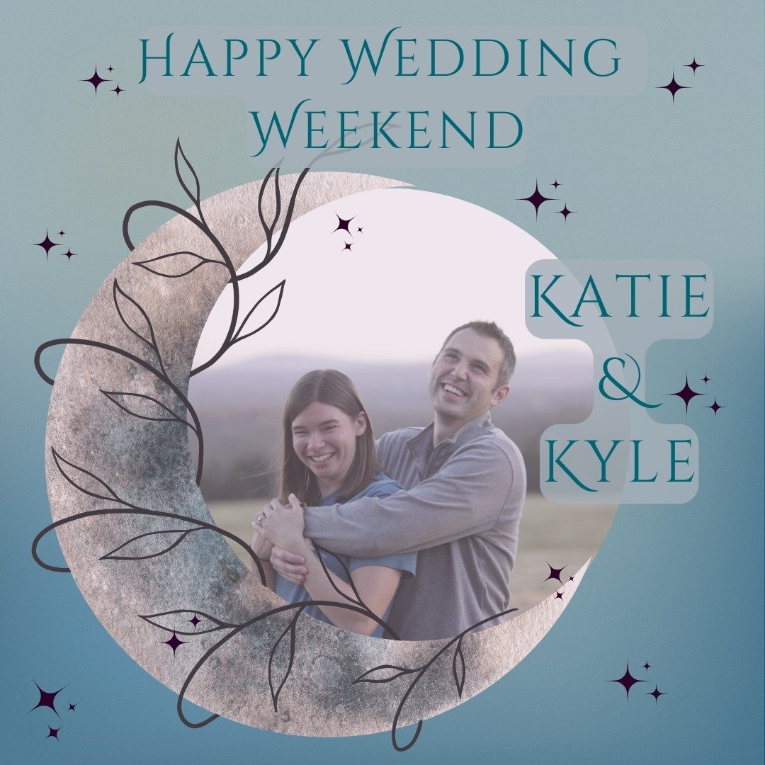 Happy Wedding Weekend to Katie &amp; Kyle! 
Our office will be closed from noon today to focus on this wonderful 🌟celestial-themed wedding. 🌙We will reopen on Monday.
 #themedwedding #weddinginspiration #wedding #stlwedding