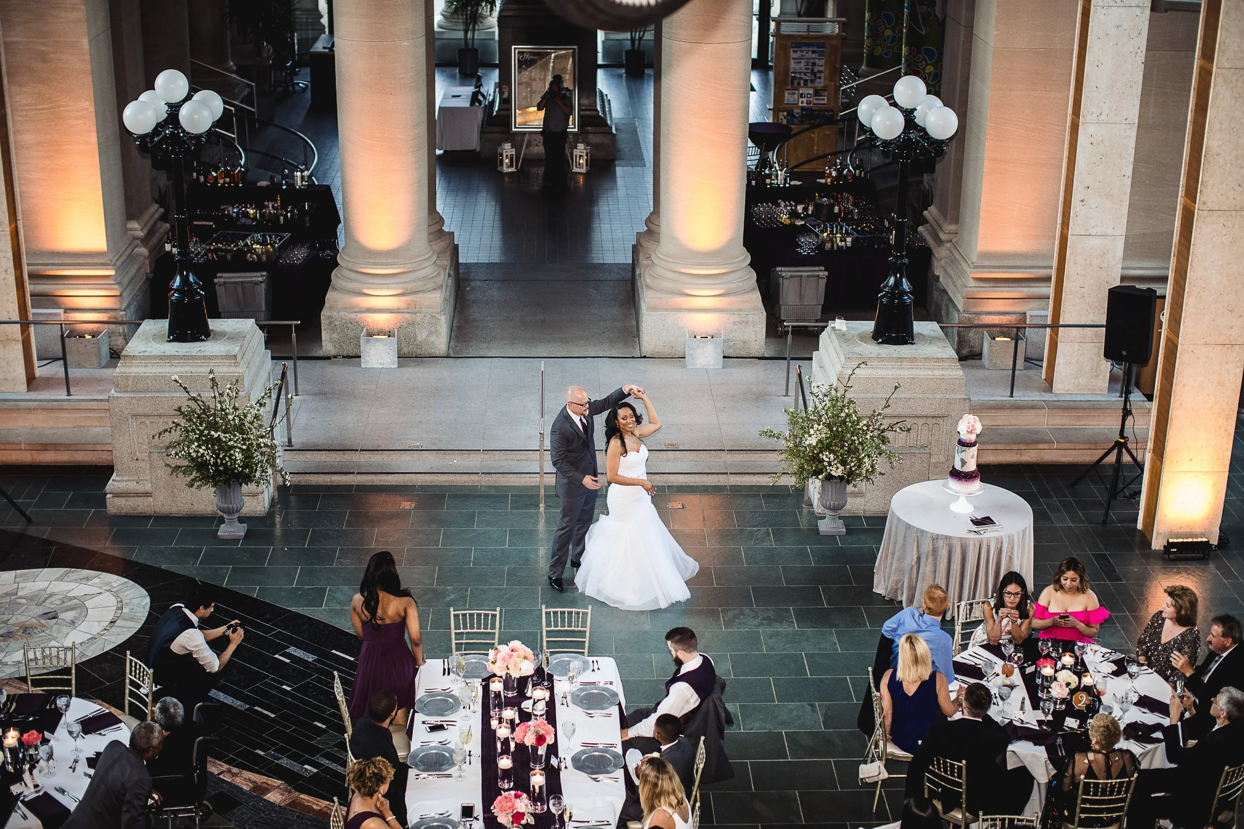 Bride and groom dance at MOHIST