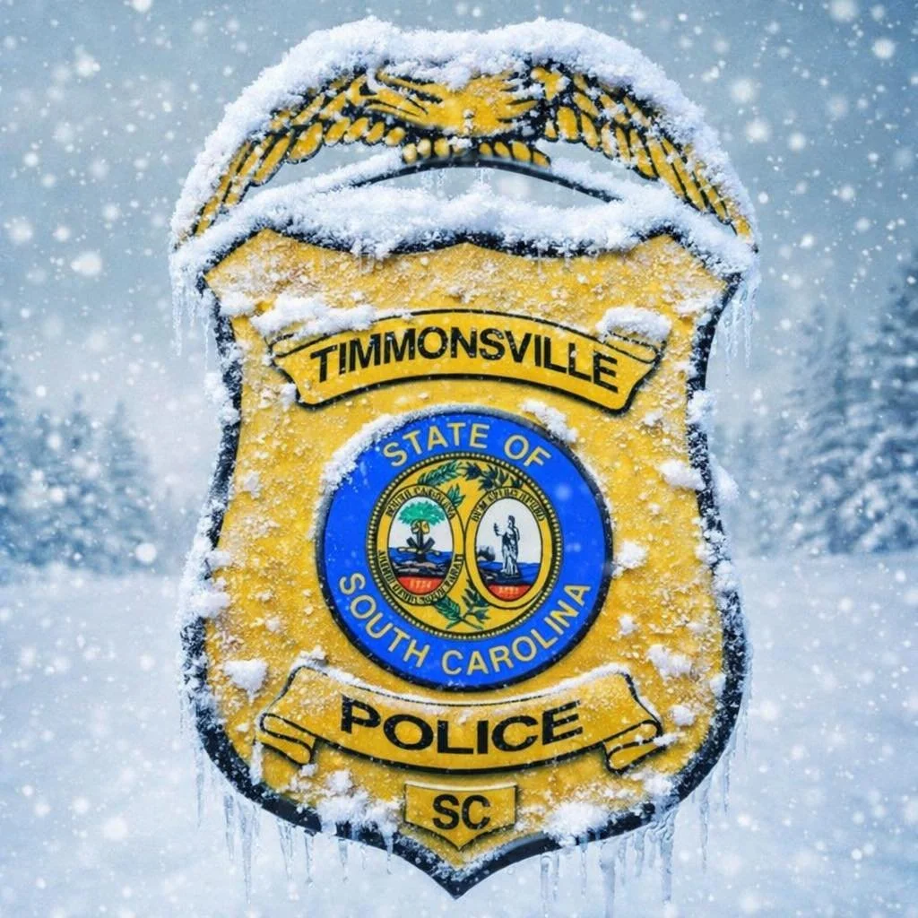 ❄️ UPDATE: Okay&hellip; okay&hellip; it&rsquo;s here. The snow heard us talking and decided to show up.

Roads are slick in spots, visibility may be limited, and the Timmonsville Police Department is officially in winter mode. Please slow it down, gi