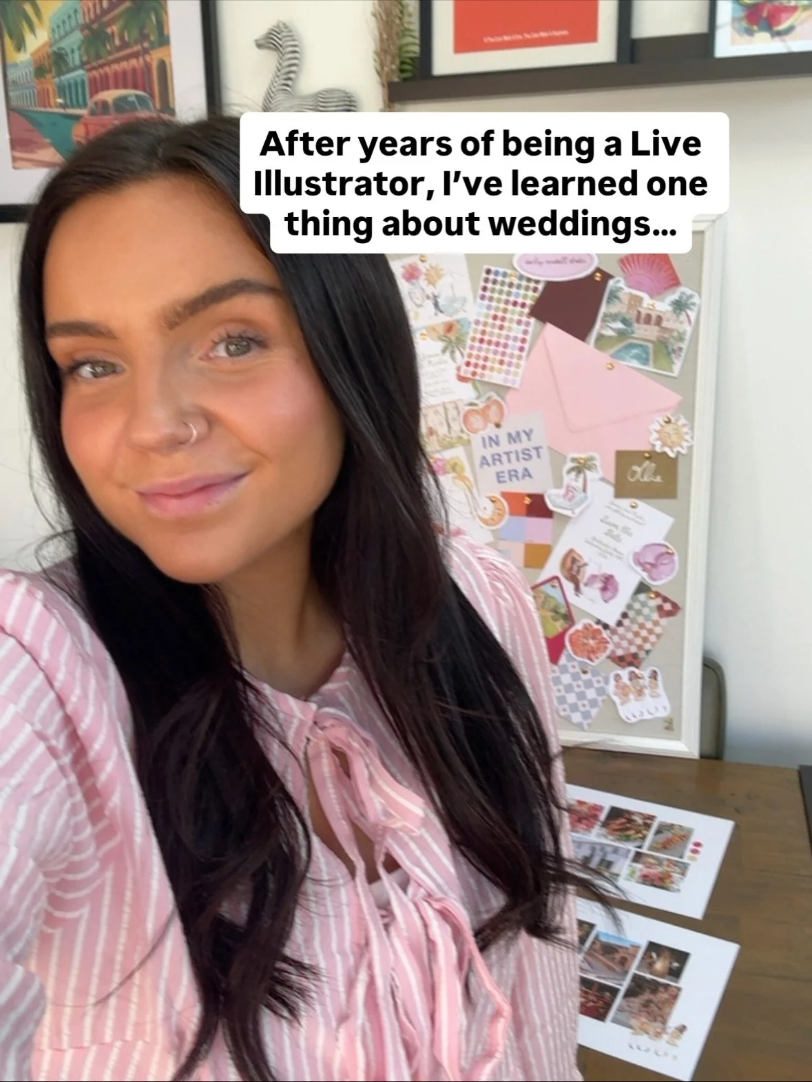 Live Illustration has taught me something about weddings that no planner ever tells you… even the most organised brides end up overwhelmed π
That’s why I approach wedding stationery differently - my process is designed to make your sta