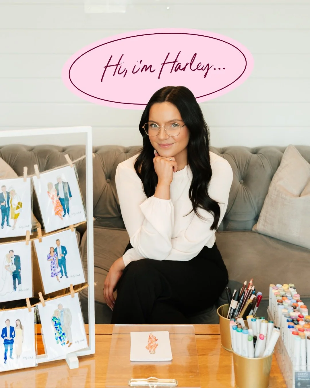 Thought it was about time to reintroduce myself 👋🏼💖🌷💌✨🎨

I&rsquo;m Harley, a Wedding Stationery Designer and Live Illustrator. I work with couples who care about the little details, want their wedding to feel like THEM and are overwhelmed by ju