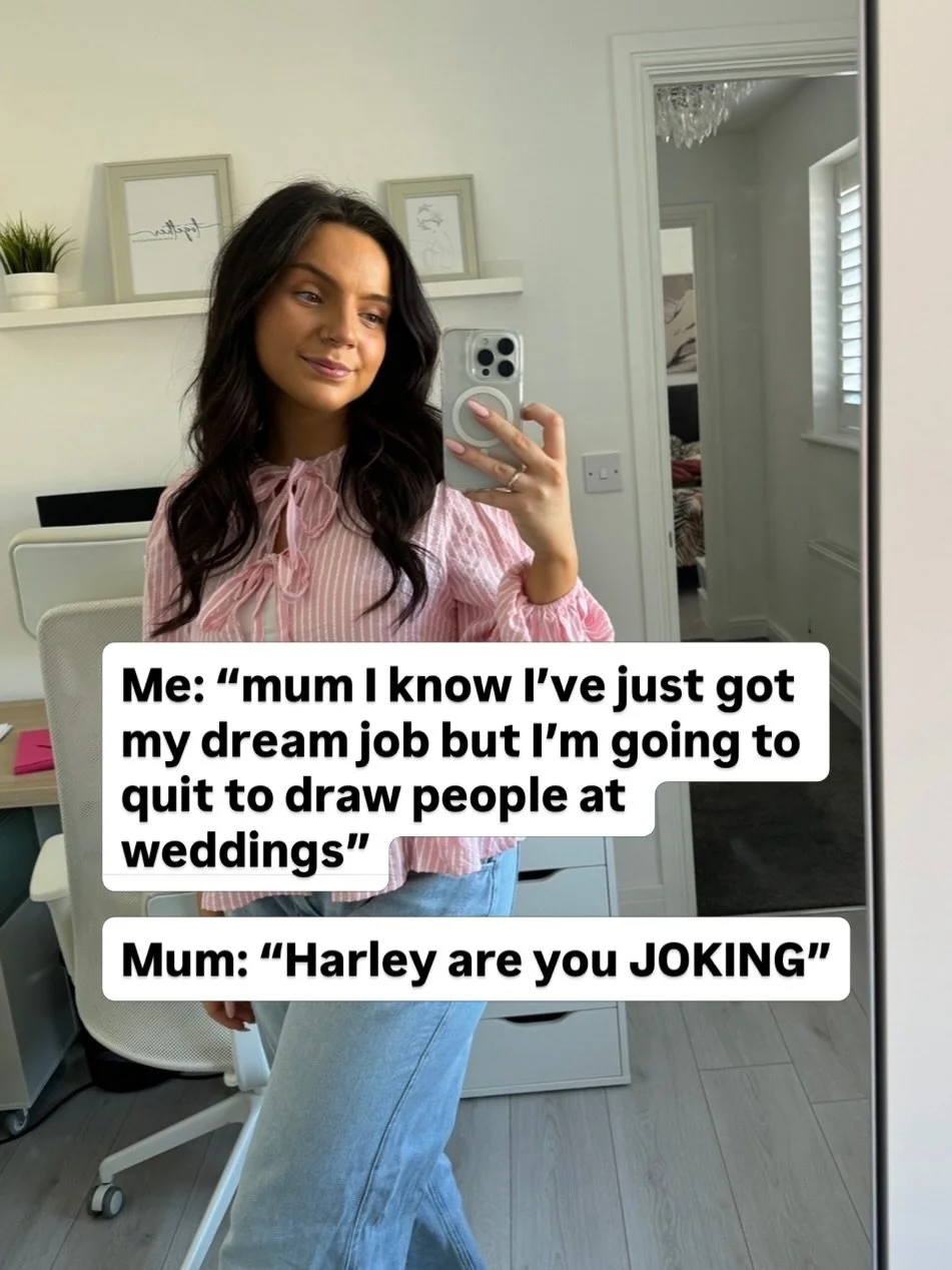 What a journey it&rsquo;s been 🥹🎨💕

If you&rsquo;re planning a wedding and love the idea of personal touches like these, I&rsquo;d love to be a part of your day! 

For Live Illustration and bespoke stationery enquires, send me a DM or get in touch