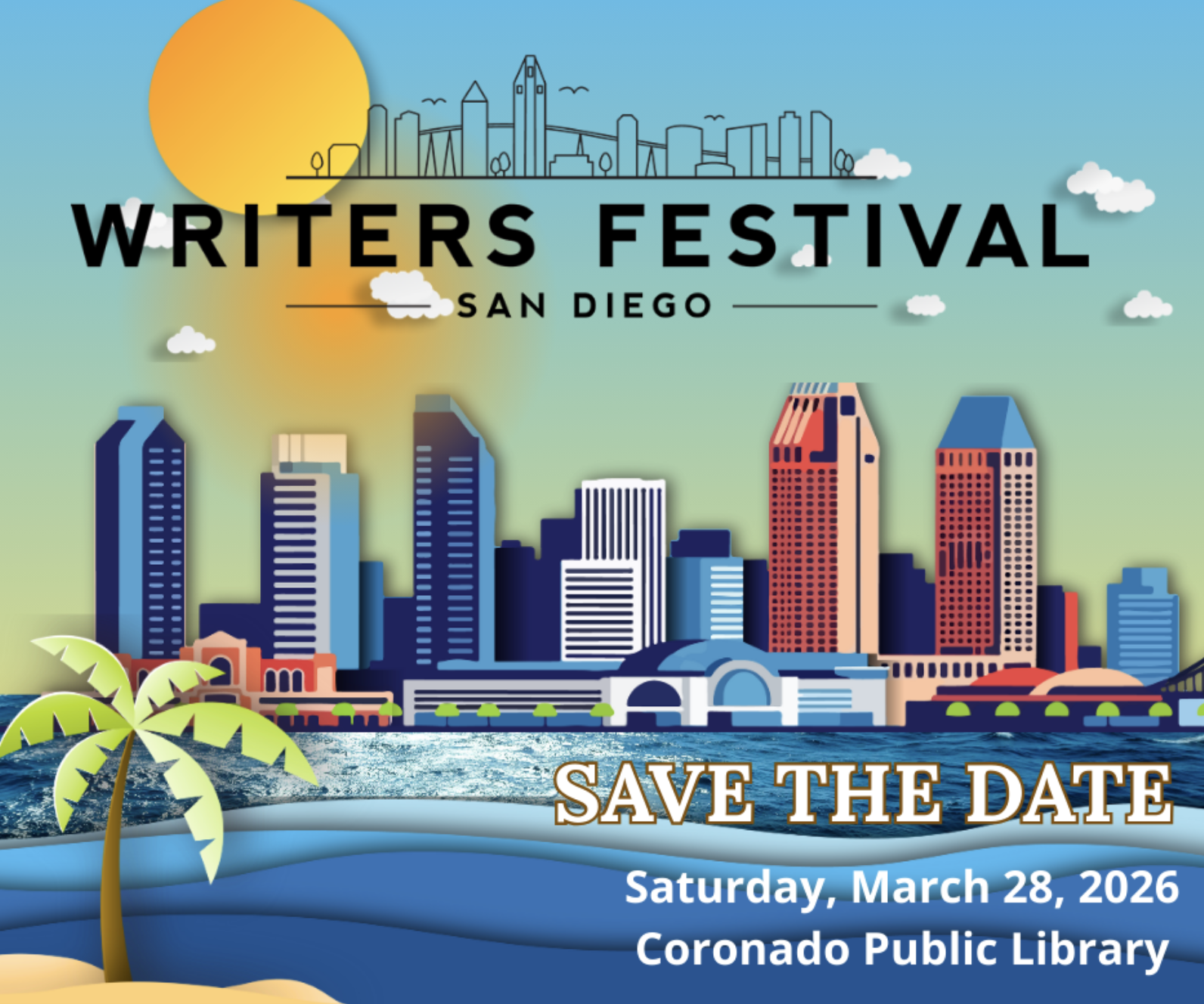 San Diego Writer’s Festival March 28th