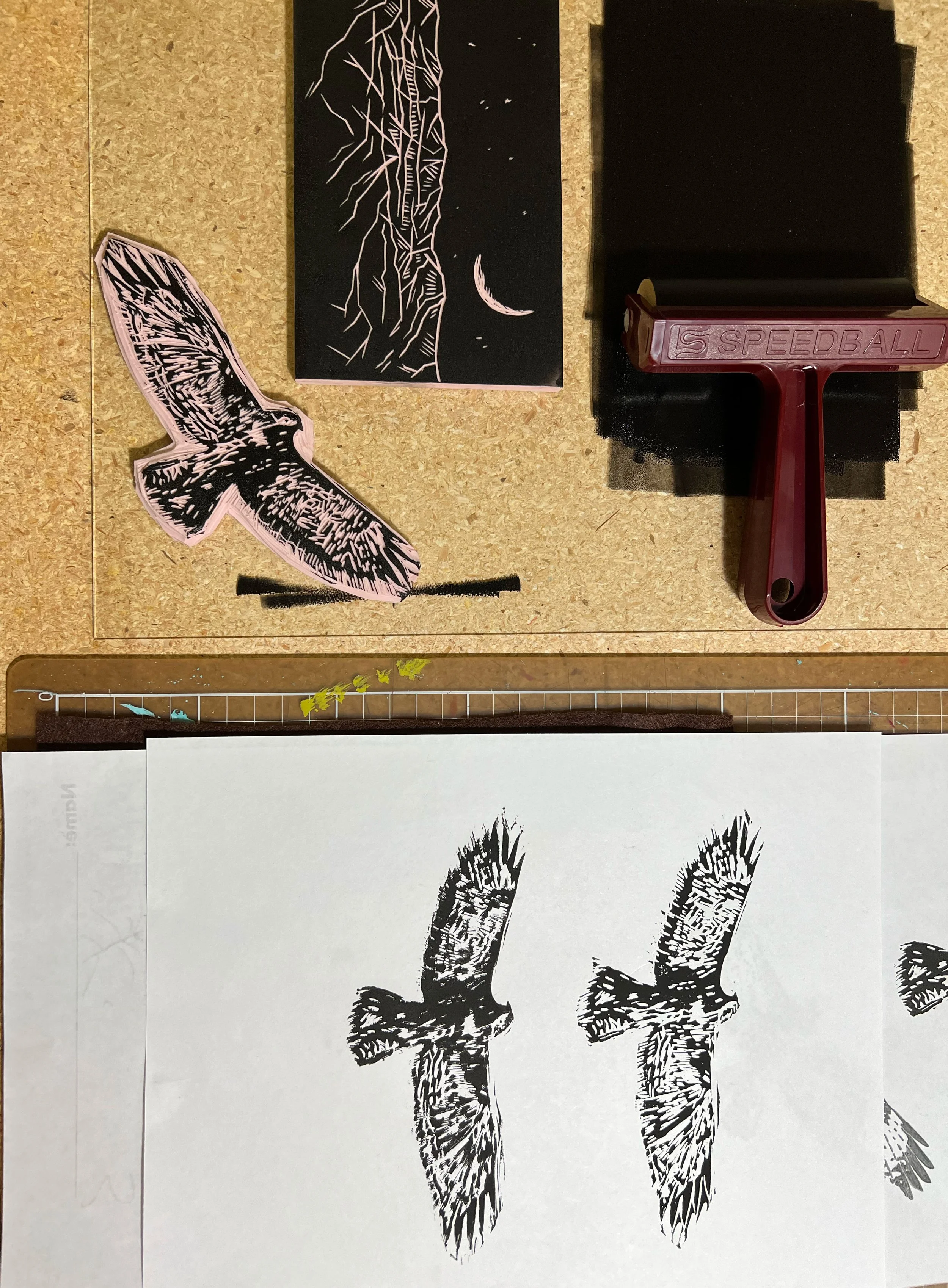 Block Printing Workshop at Golden Hour Goods, Ventura
