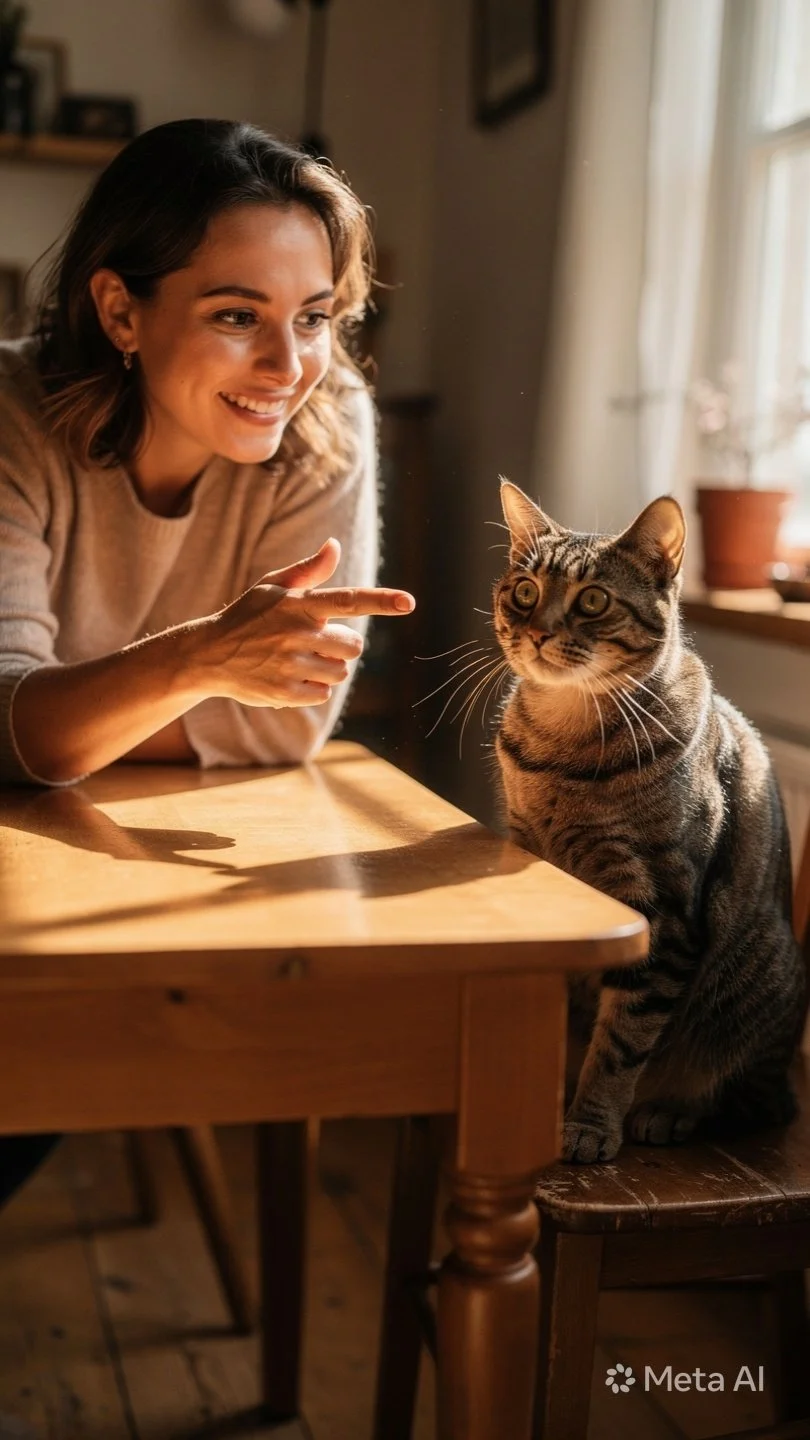 Felines and Finger Pointing
