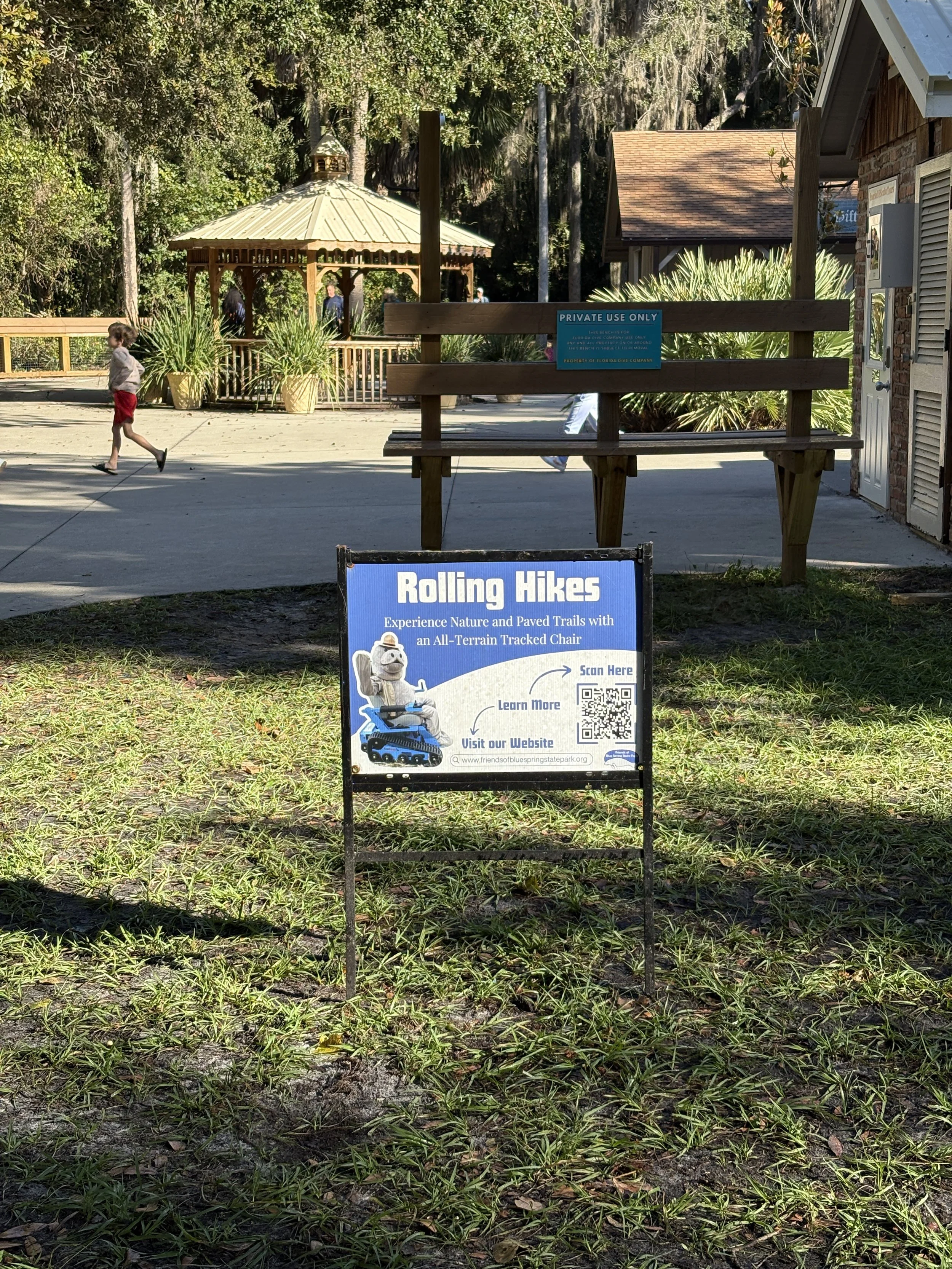 Promotional Sign for the Rolling Hikes Program
