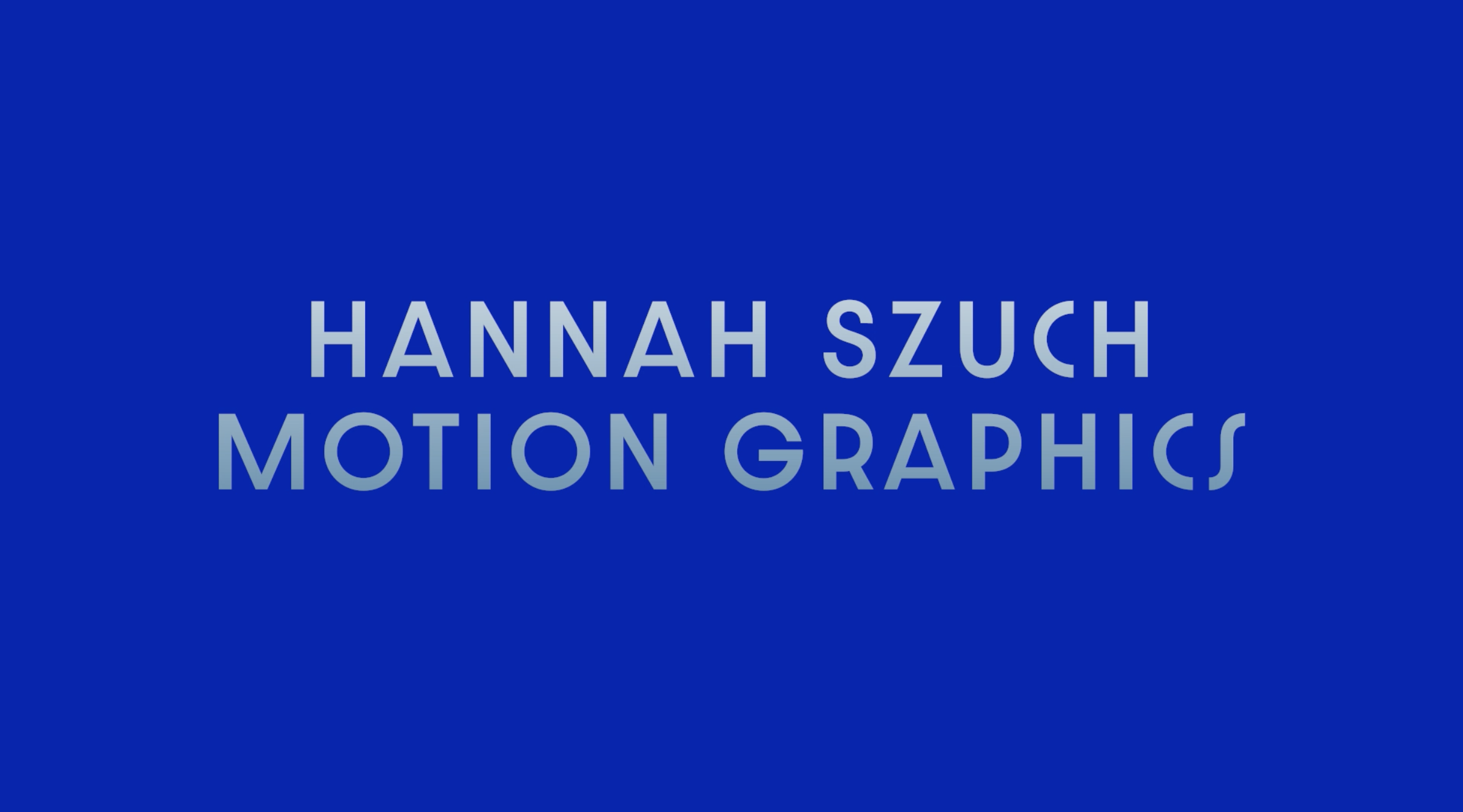 Motion Graphics