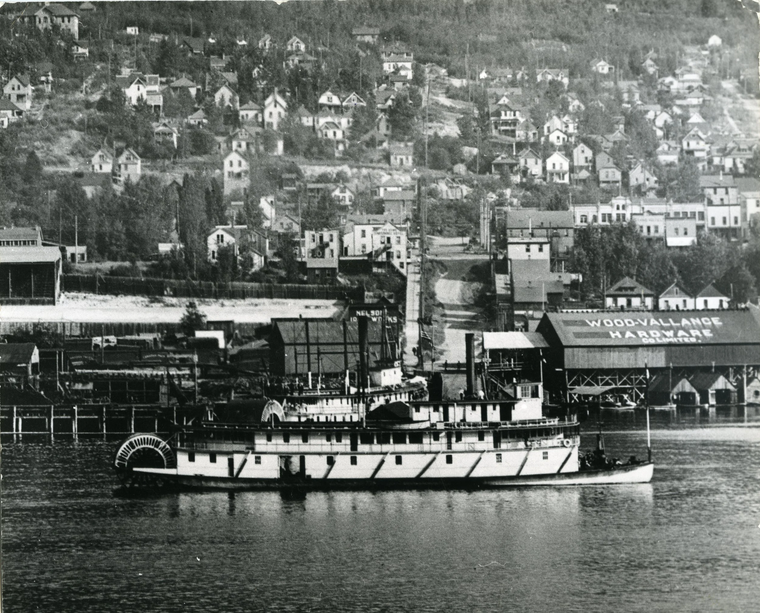 SS Moyie with Nelson BC, CIRCA 1905