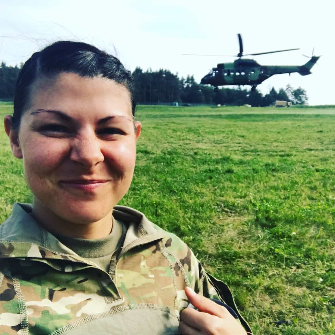 Haley Alexander, anxiety therapist in McKinney, TX, in Army uniform during her military service