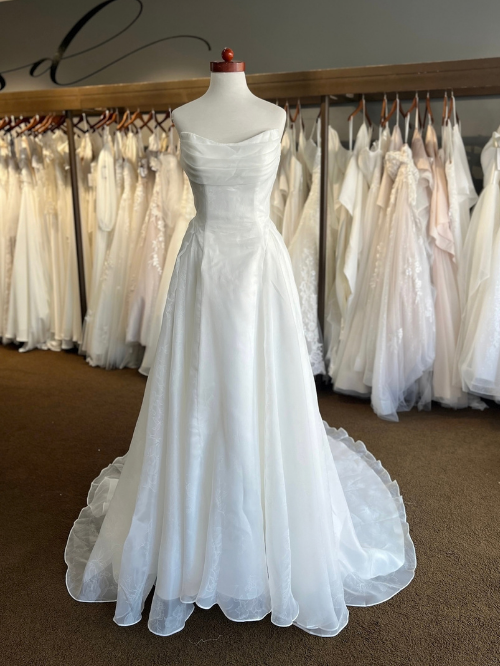 printed organza wedding dress near me