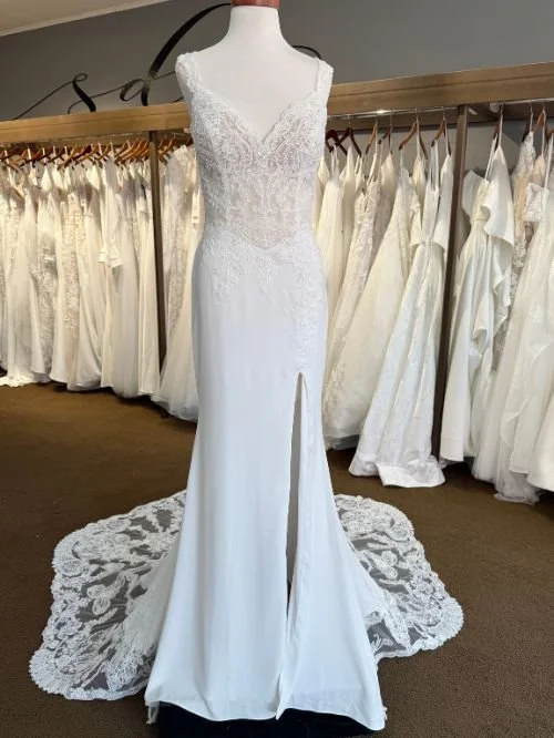 Fitted Wedding Dress with Slit