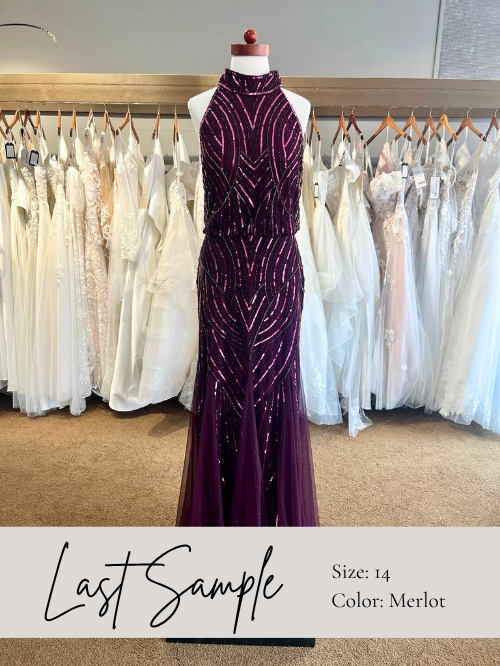 dark purple mother's dress