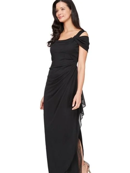 alex evenings off the shoulder mom's dress