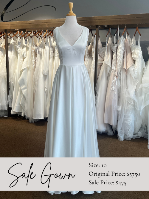 Satin Aline Wedding Dress