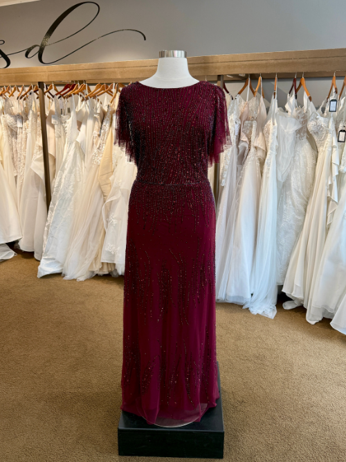 Dark Red Mother's Dress