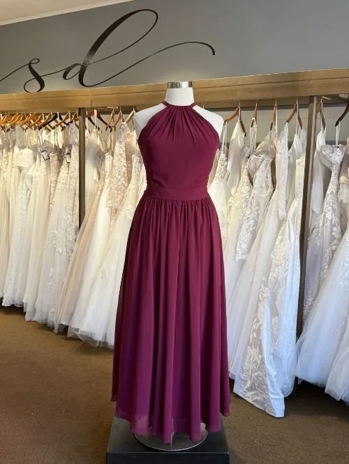 halter bridesmaid dress