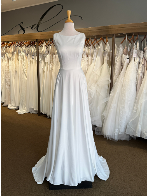 Modest Satin Wedding Dress