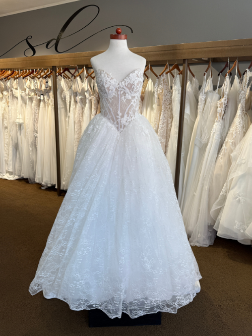 lace ballgown wedding dress
