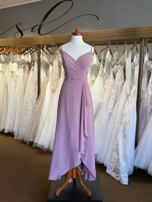 hi low bridesmaid dress