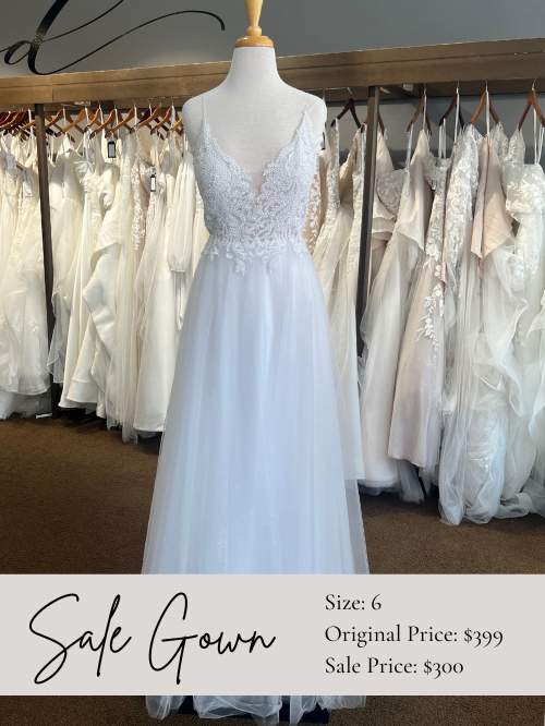 Glitter Tulle Wedding Dress