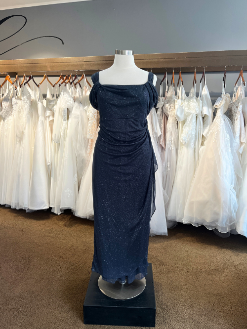 Dark Grey Glitter Mother's Dress