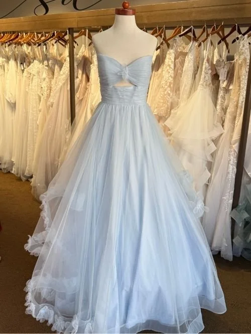 Light blue prom dress from Alyce Paris