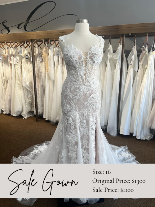 Sale Lace Fitted Wedding Dress