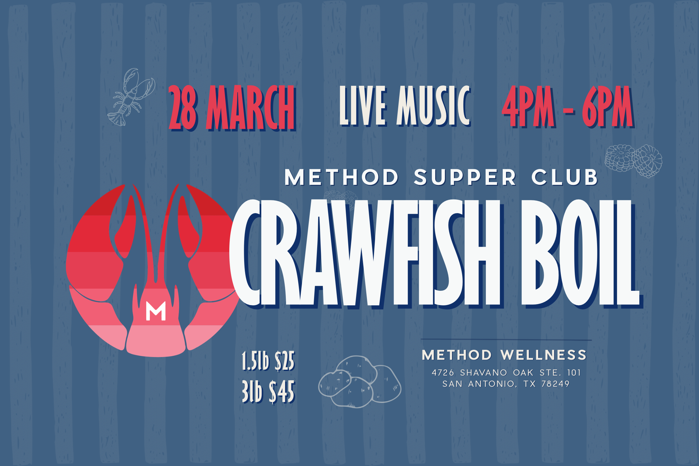 Crawfish Boil at the Method Supper Club
