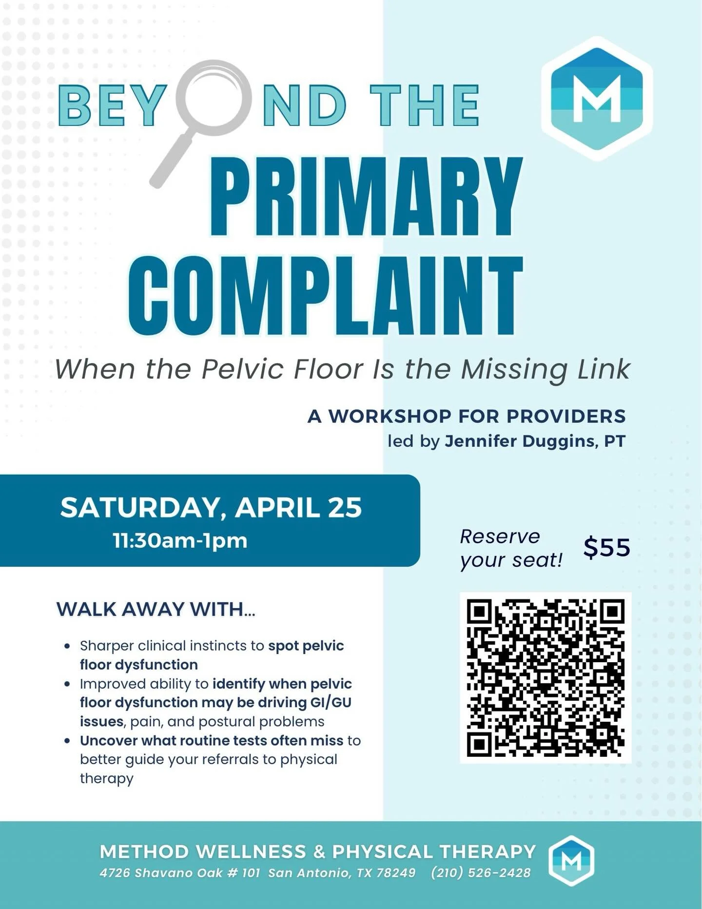 Providers: go beyond the primary complaint&mdash; learn when the pelvic floor is the missing link.

Sharpen your clinical instincts and improve patient outcomes.

Reserve your seat ($55) &mdash; link in bio.