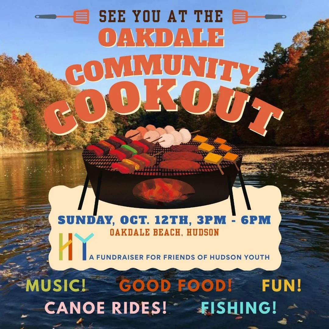 Mark your calendars, friends! The Oakdale Community Cookout is happening October 12th, and we&rsquo;re so excited to be part of it! This event supports @friendsofhudsonyouth, a Hudson treasure that helps our community thrive.

👯 We&rsquo;ll be along
