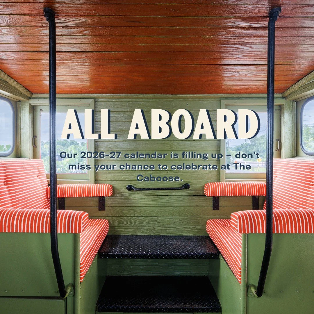 Whether you&rsquo;re planning a celebration, performance, or team event, our space is built for it! Our 2026 Saturdays are nearly full, so if The Caboose is part of your vision, now&rsquo;s the time to book.

Start your story at the 🔗 in our bio!
.
