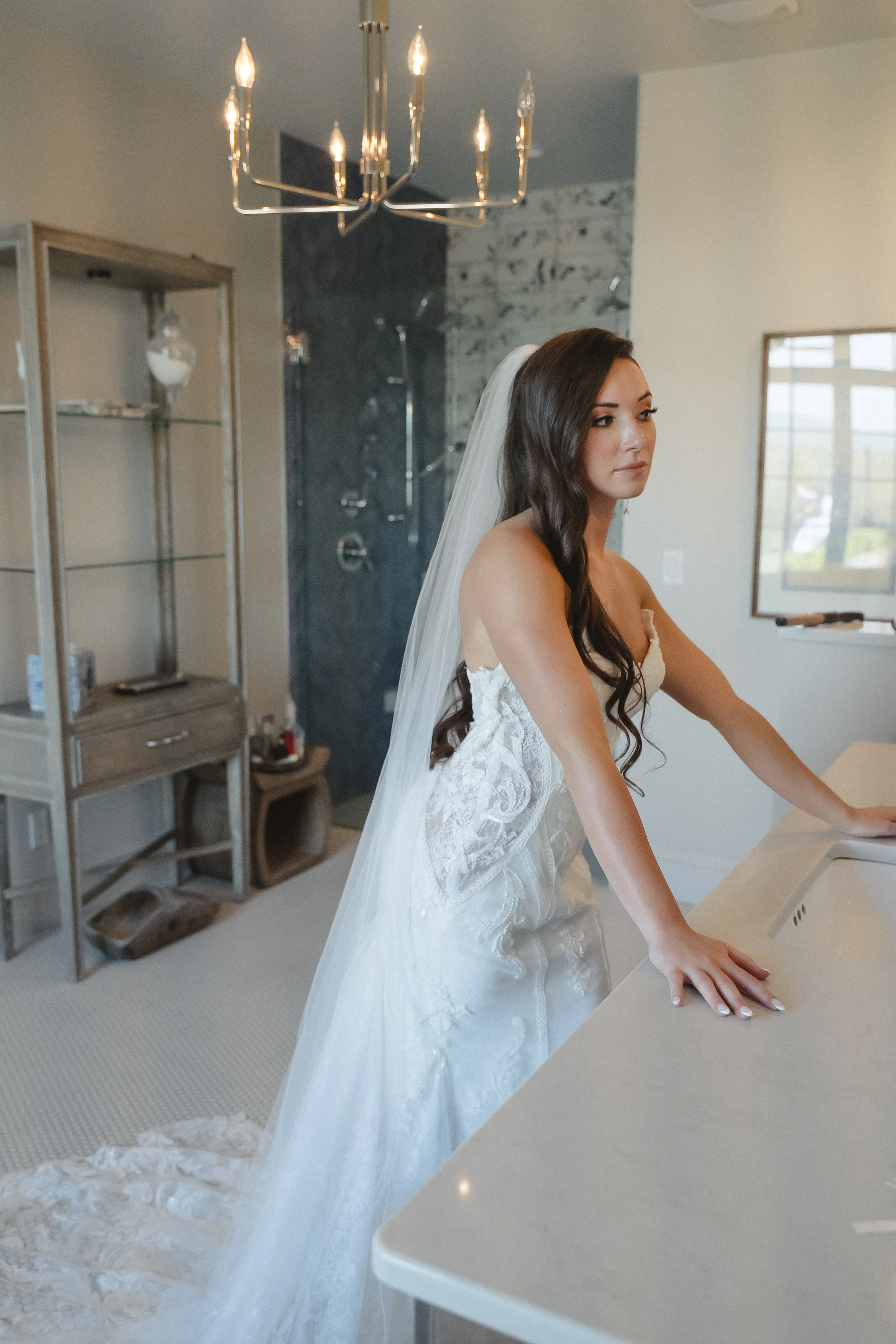 wedding getting ready photos wedding dress