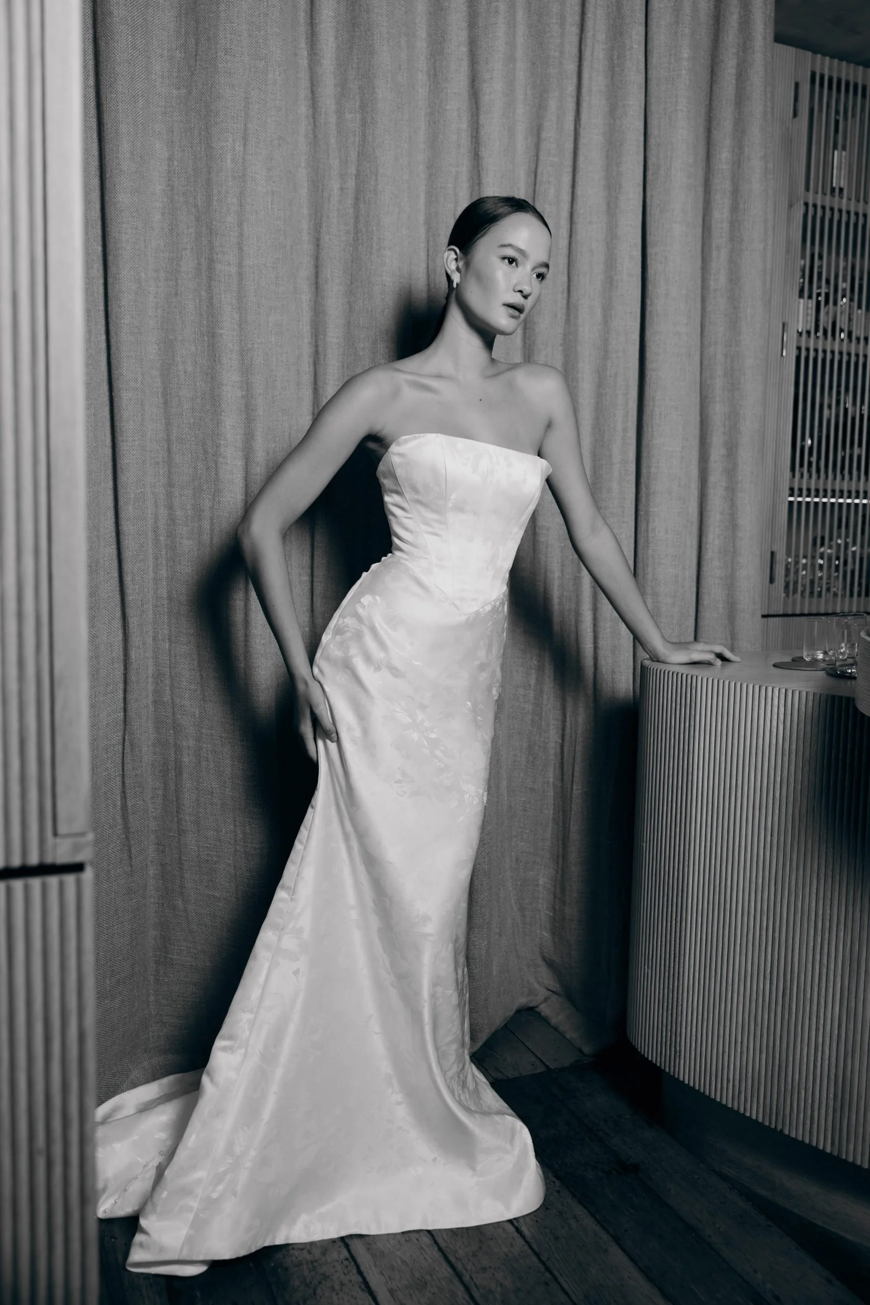 Auckland by Hera Couture, a fitted wedding dress in Hickory NC