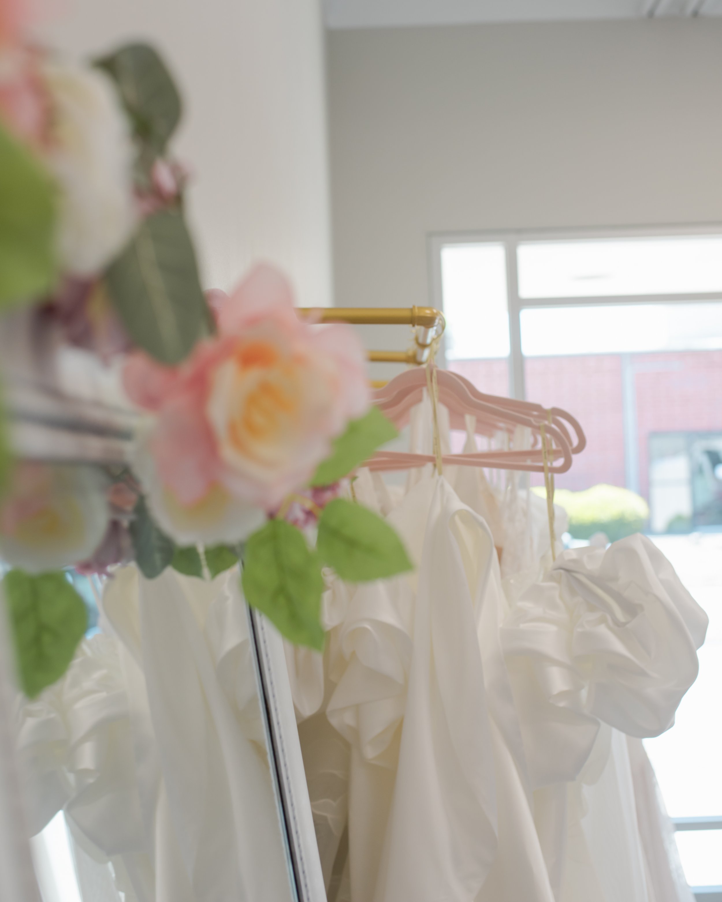 The inside of Sero Bridal, a Hickory NC wedding dress shop