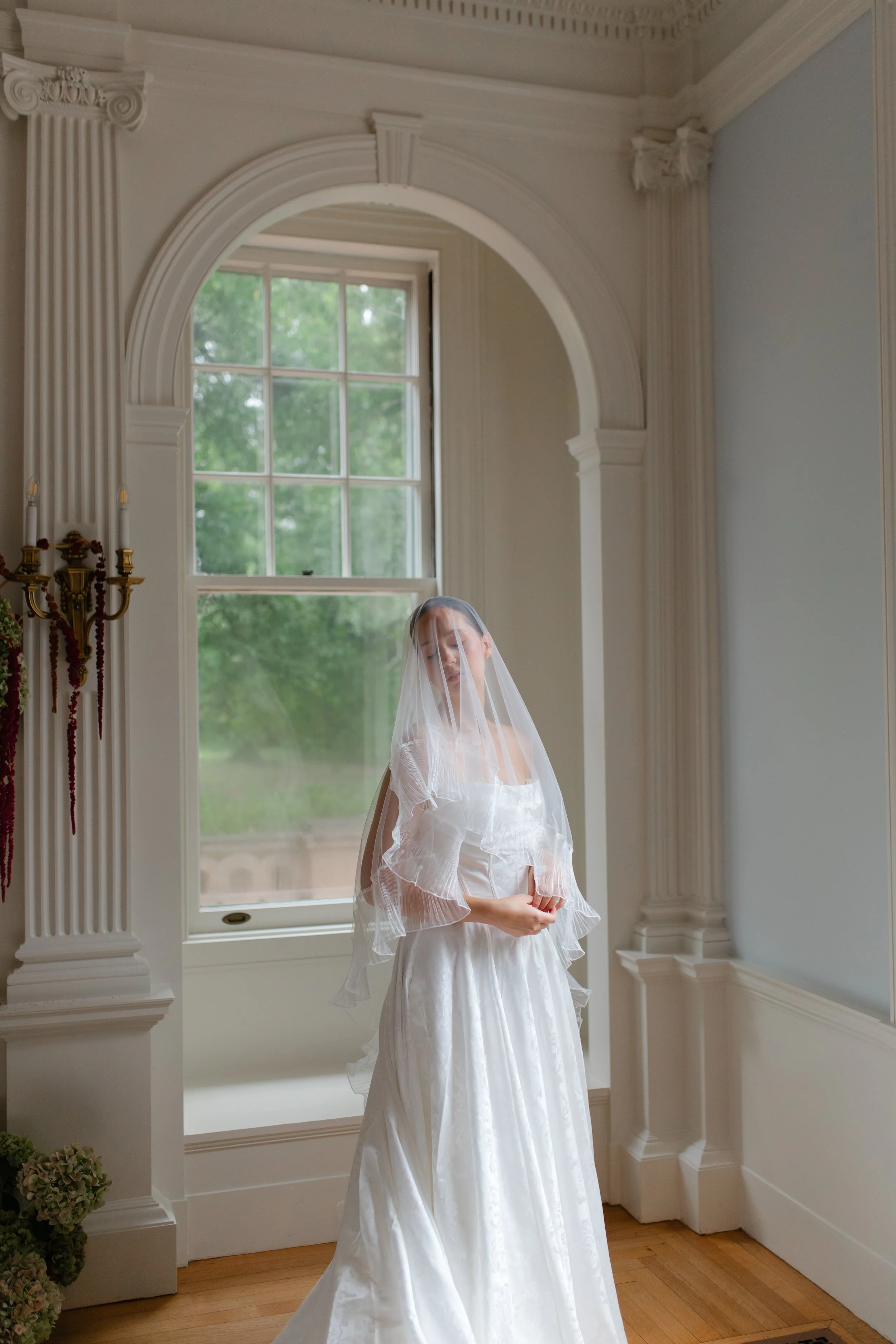 Greer Serene by Madi Lane, a jacquard wedding dress in Hickory NC