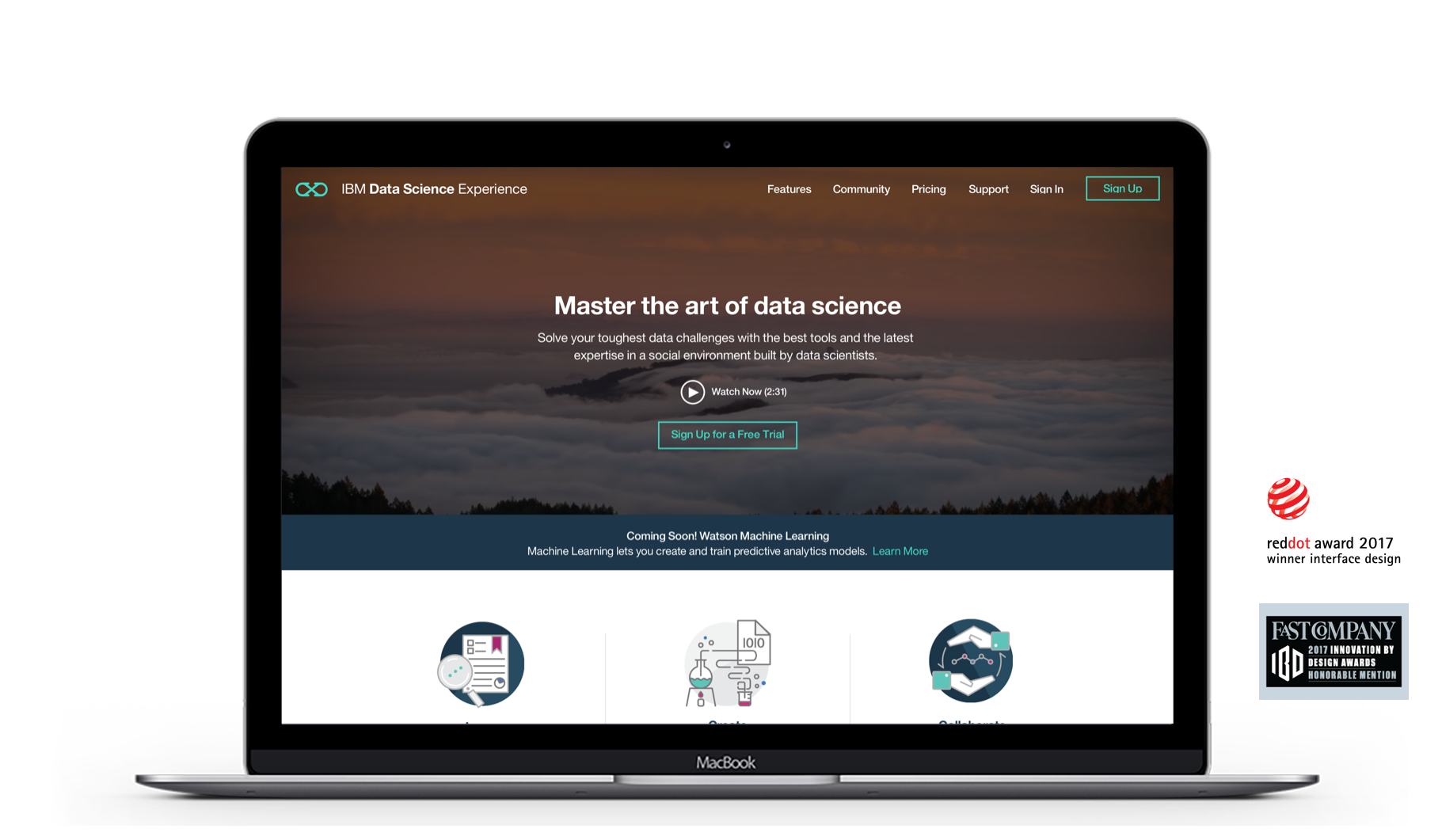 IBM DSX. All designs by the IBM San Francisco design studio under the direction of David Schultz