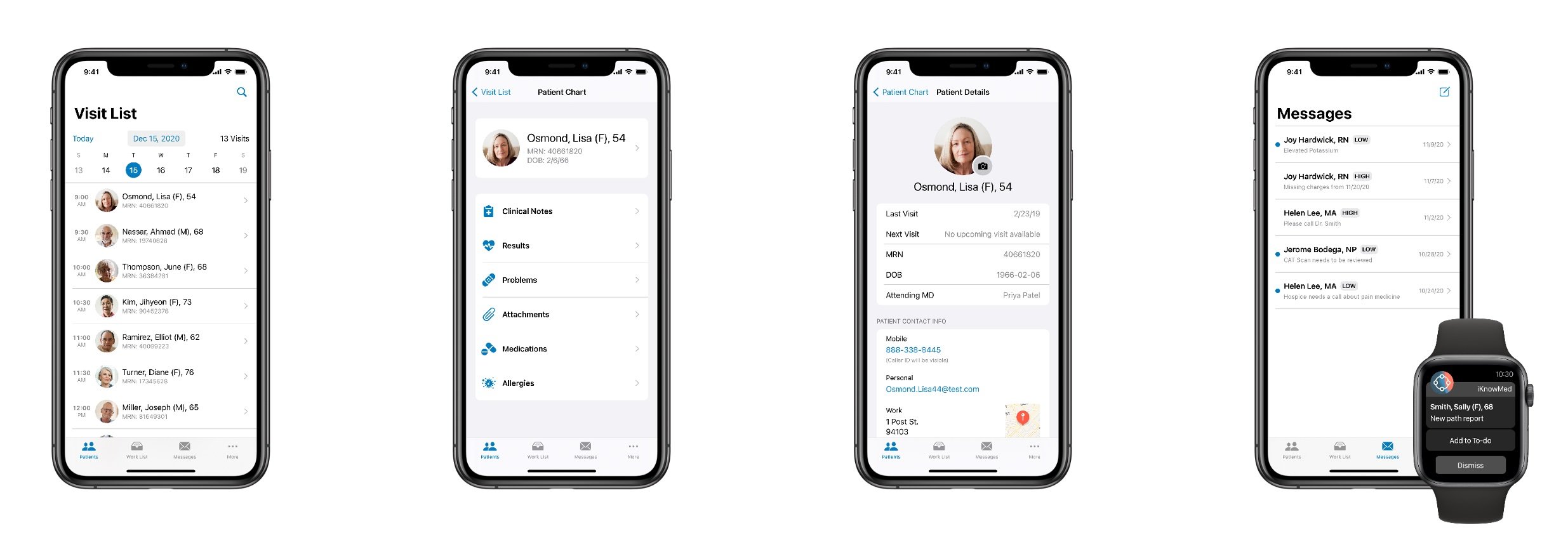 All the core functionality needed for Oncologists to check on patients - on their phone.
Designed by the Ontada Design team under the direction of David Schultz
