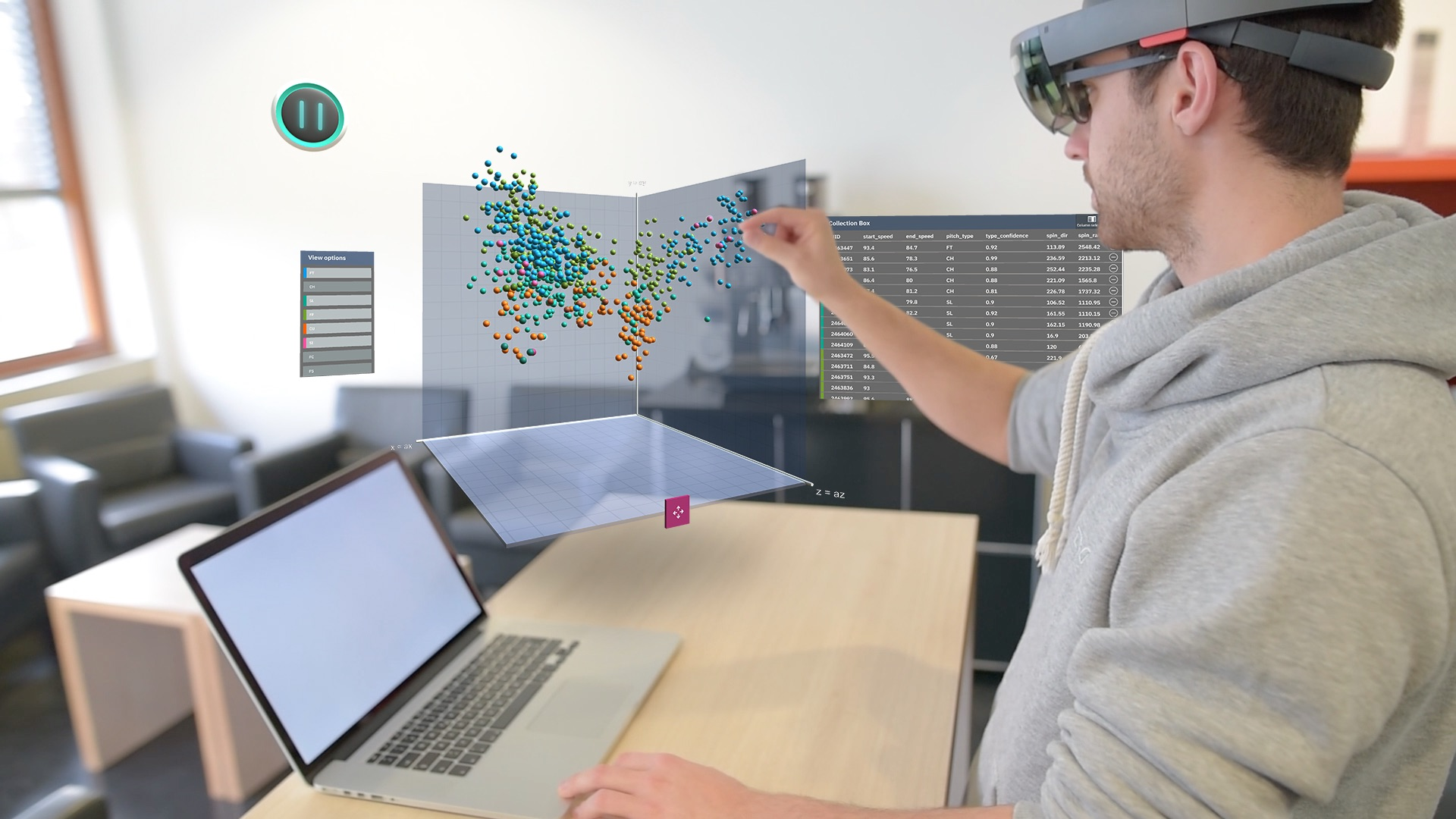 AR plot point using Hololens