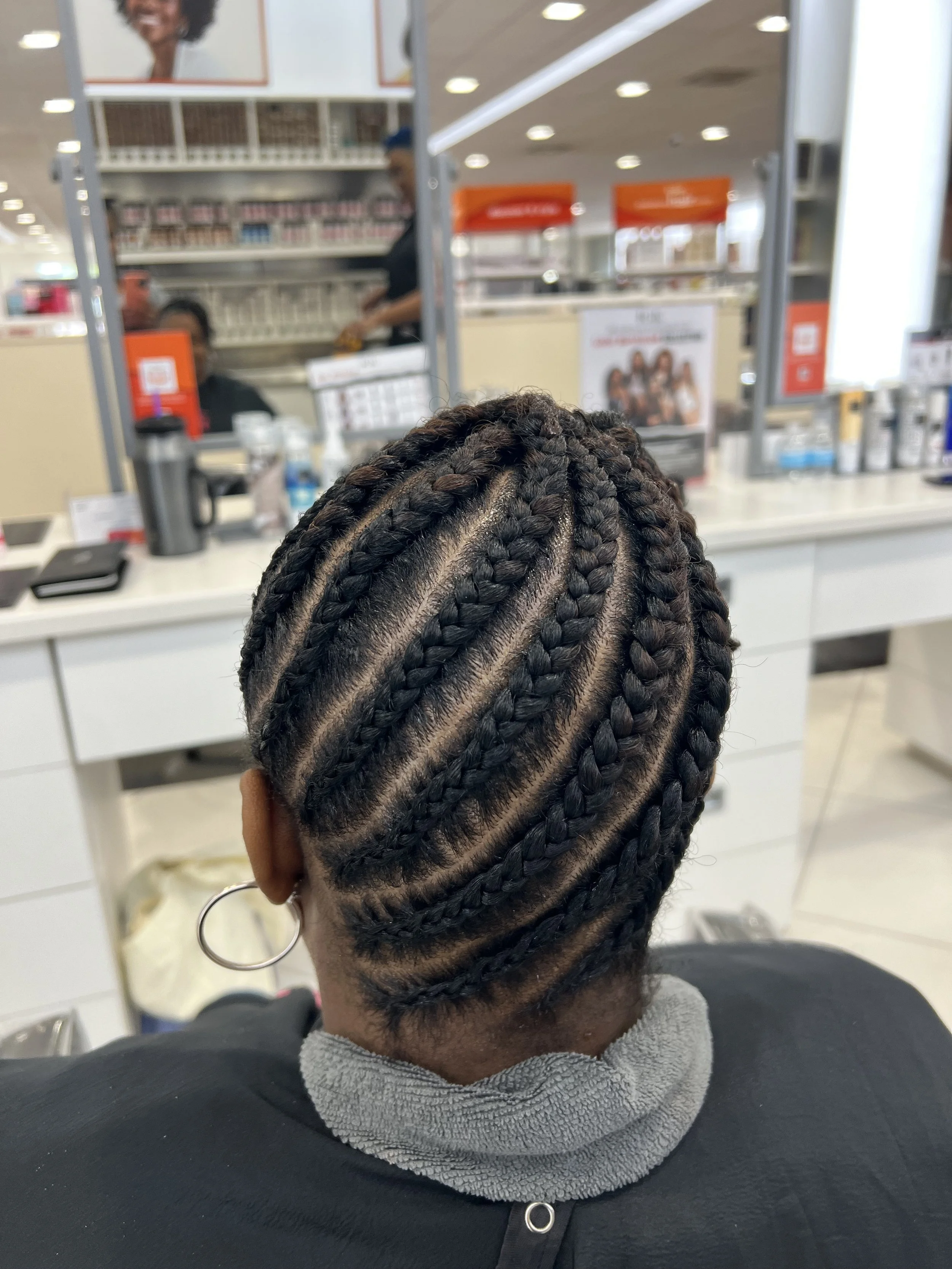Natural Hair Scalp Braids